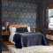 Second room view of Dove & Rose Midsummer wallpaper with rich floral and bird detailing