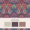 Matching paints paired with Dove & Rose Carnival wallpaper