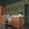 Second room view of Dove & Rose Woodland wallpaper with intricate floral and bird detail