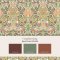 Matching paints paired with Dove & Rose Olive wallpaper