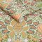 Roll shot of Dove & Rose Olive wallpaper showing leaf, vine, and dove pattern