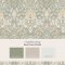 Matching paints paired with Dove & Rose Spring Garden wallpaper
