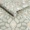 Roll shot of Dove & Rose Spring Garden wallpaper showing flowing vines and doves