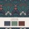 Matching paints paired with Garden Moonlight wallpaper