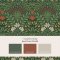 Matching paints paired with Garden Moss Green wallpaper
