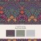 Matching paints paired with Garden Dewberry wallpaper