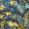 Grandeco Liane Tropicale Navy Wallpaper