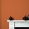 Room painted in Craig & Rose Russet with clean-lined, minimal styling