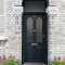 Interior room painted in Craig & Rose Jet Black with bold, sophisticated styling