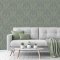 Grandeco Textured Damask Teal Wallpaper Room