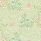 Morris & Co Larkspur Green and Coral Wallpaper 212558