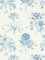 Sanderson Etchings & Roses China Blue Wallpaper 217052