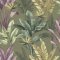 Rasch Akari Madagascar Leaf Olive and Purple Wallpaper 282886