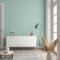 Galerie Flora Plain Turquoise Wallpaper Room