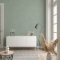 Galerie Flora Plain Green Wallpaper Room