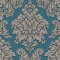 Living Walls Lizzy London Damask Teal Wallpaper 368985