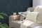 AS Creation Jade 2 Industrial Texture Teal & Gold Wallpaper Room