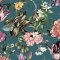 Galerie Flora Cherry Blossom Green Wallpaper