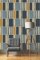 Rasch Woven Contemporary Blocks Cool Blue Wallpaper 484441