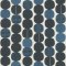 Rasch Amazing Retro Circle Black and Blue Wallpaper 539745