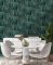 Holden Decor Charon Teal and Gold Wallpaper 91141