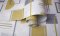 Holden Decor Nordic Geo wallpaper in grey and ochre.