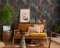 Holden Decor Geo Linnet Navy & Berry Wallpaper Room