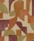 Holden Decor Geo Linnet Burgundy & Burnt Orange Wallpaper Long