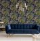 Arthouse Passion Flower Navy Wallpaper 921703
