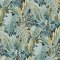 Grandeco Tribal Leaf Blue Wallpaper A58403