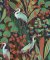 Grandeco Tropical Cranes Blue Wallpaper A63202