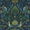 Grandeco Arcadia Opulent Damask Blue & Green Wallpaper