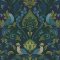 Grandeco Arcadia Opulent Damask Blue & Green Wallpaper