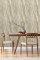 Grandeco Stone Facade Neutral Wallpaper with metallic gold veining