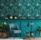 AS Creation Jungle Leaves Teal Wallpaper 377044