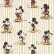 Sanderson Mickey Stripe Peanut Wallpaper