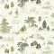 Sanderson Whinnie the Pooh Macaron Green Wallpaper