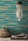 Grandeco Raffia Plain Teal Wallpaper EE1108