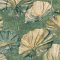 Grandeco Water Lily Green Wallpaper EE2005