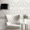 Galerie Floral Hydrangea Cream/Beige Wallpaper Room 2