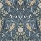 Galerie Bird Scroll Blue/Olive/Beige Wallpaper