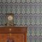 Galerie Dragonfly Damask Green/Blue/Red Wallpaper Room 2
