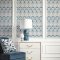 Galerie Dragonfly Damask Aegean Blue & Dewdrop Wallpaper Room 2