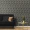 Galerie Tonal Floral Trail Black/Beige Wallpaper Room