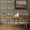 Galerie Ogee Flora Orange/Green/Cream Wallpaper Room