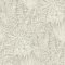 A Street Prints Vita Taupe Wallpaper flat sample with cream tropical leaves on a taupe background