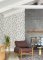 Room view of Serena Charcoal Wallpaper with painted branches and birds