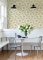 Cecilia Natural wallpaper feature wall with soft furnishings