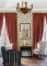 Cecilia Natural botanical wallpaper in a neutral-themed room