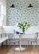 Cecilia Grey wallpaper as a feature wall with natural décor